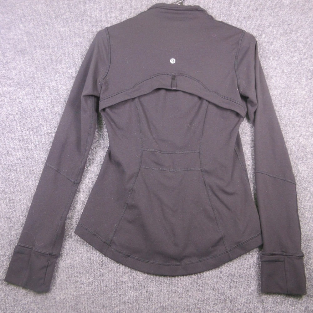 Lululemon Define Jacket Womens 6 Black Full Zip Thumbholes Running Yoga - Picture 2 of 10